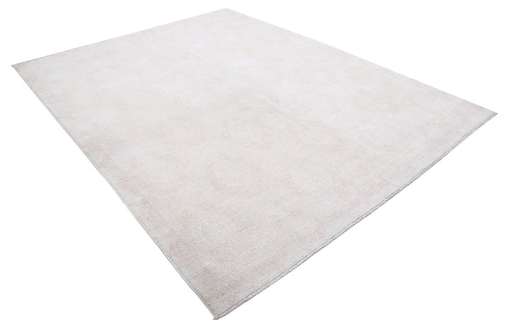 Brown Afghan Serenity Rug 8' 0" x 10' 2" Hand-Knotted | No. AT86149