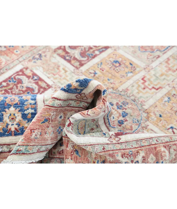 Afghan Bakhtiari Rug 3' 10" x 5' 8" Hand-Knotted | No. AT86320