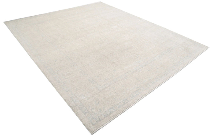 Afghan Tabriz Rug 8' 2" x 9' 9" Hand-Knotted | No. AT86394