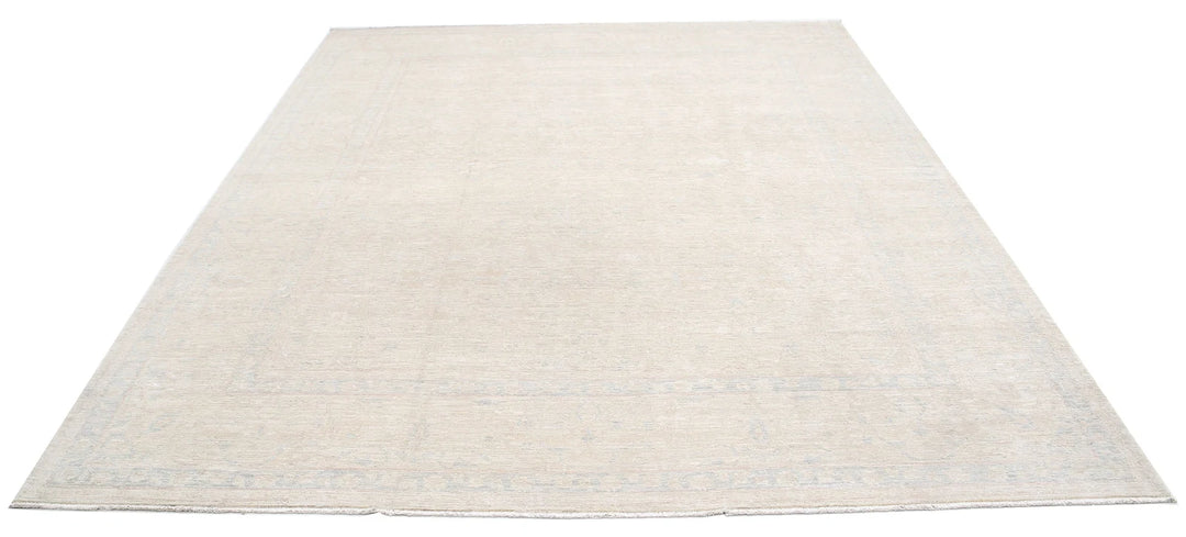 Afghan Tabriz Rug 8' 2" x 9' 9" Hand-Knotted | No. AT86394