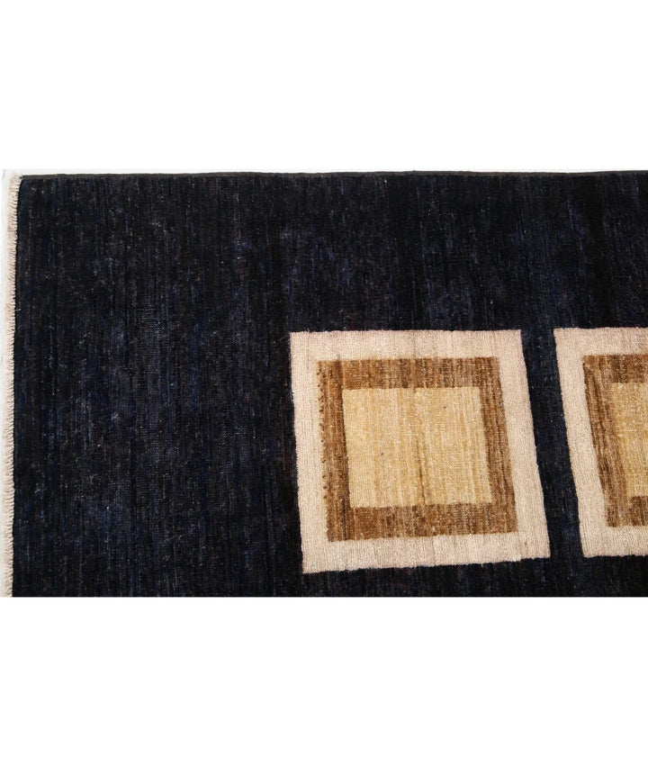 Multicolor Afghan Oriental Rug 6' 5" x 8' 0" Hand-Knotted | No. AT86413