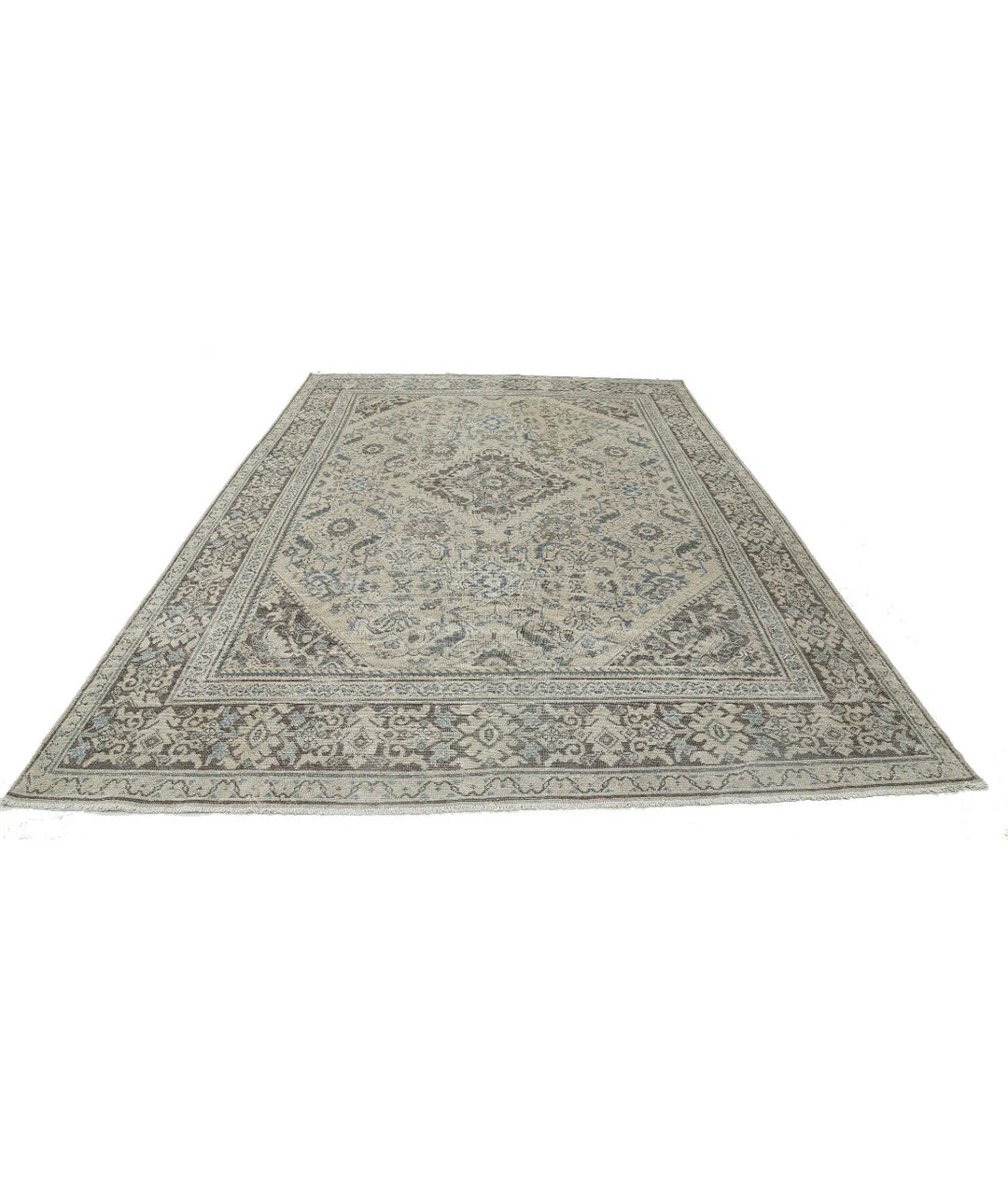 Persian Mahal Rug 8'8" x 12'9" Hand-Knotted | No. AT86424