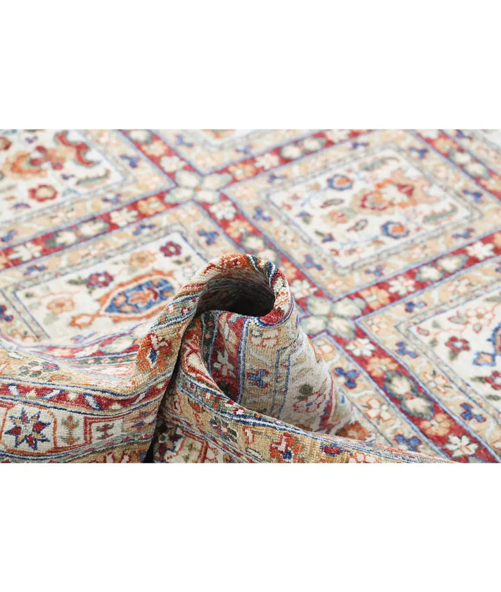 Afghan Bakhtiari Rug 7' 10" x 11' 5" Hand-Knotted | No. AT86496