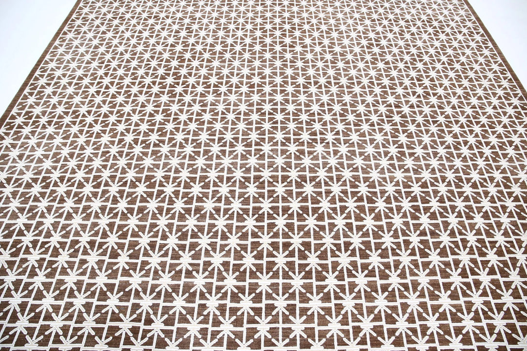 Afghan Oriental Rug 8' 11" x 11' 2" Hand-Knotted | No. AT86532