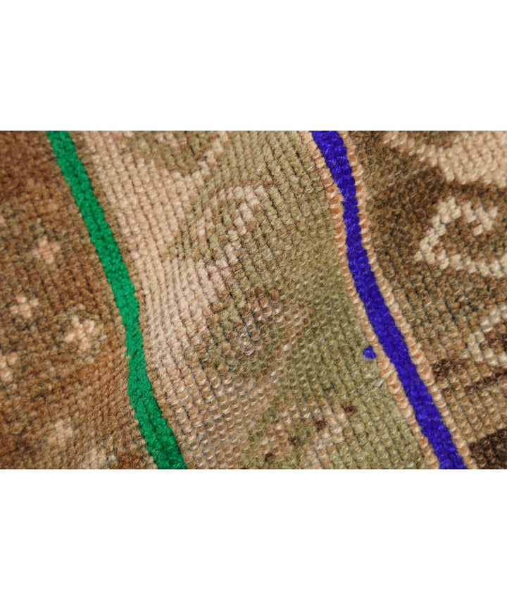 Turkish Kars Vintage Rug 3' 6" x 12' 2" Hand-Knotted | No. AT86597