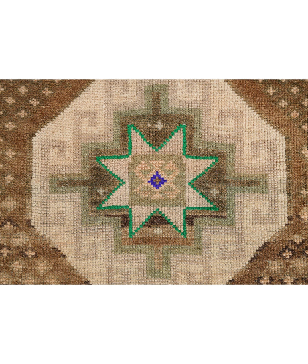 Turkish Kars Vintage Rug 3' 6" x 12' 2" Hand-Knotted | No. AT86597