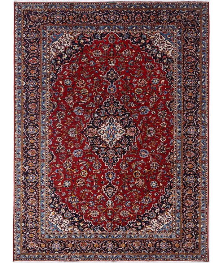Persian Kashan Rug 9' 7" x 12' 9" Hand-Knotted | No. AT86687