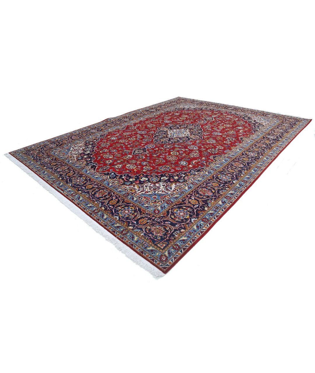 Persian Kashan Rug 9' 7" x 12' 9" Hand-Knotted | No. AT86687