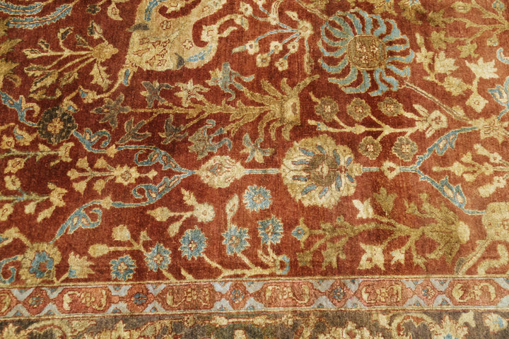 Indian Ziegler Rug 8' 10" x 11' 9" Hand-Knotted | No. AT86716