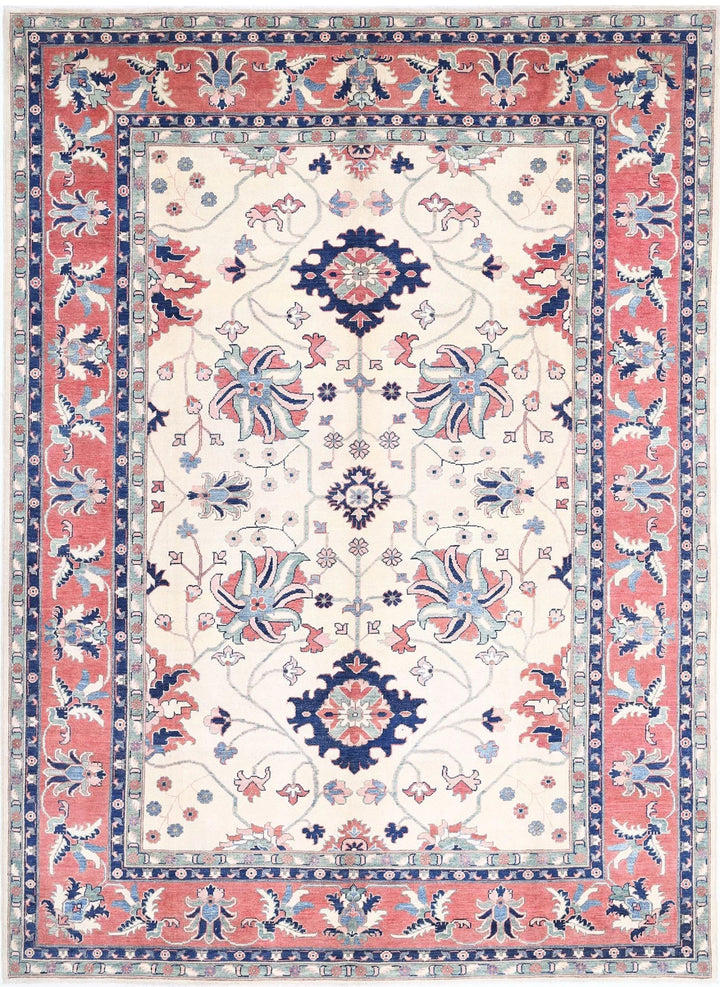 Afghan Tribal Kazak Rug 8' 6" x 11' 8" Hand-Knotted | No. AT86722