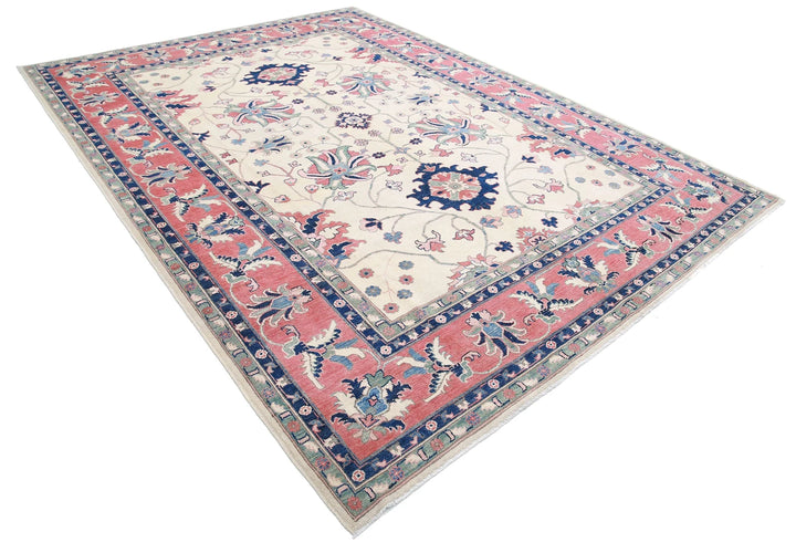 Afghan Tribal Kazak Rug 8' 6" x 11' 8" Hand-Knotted | No. AT86722