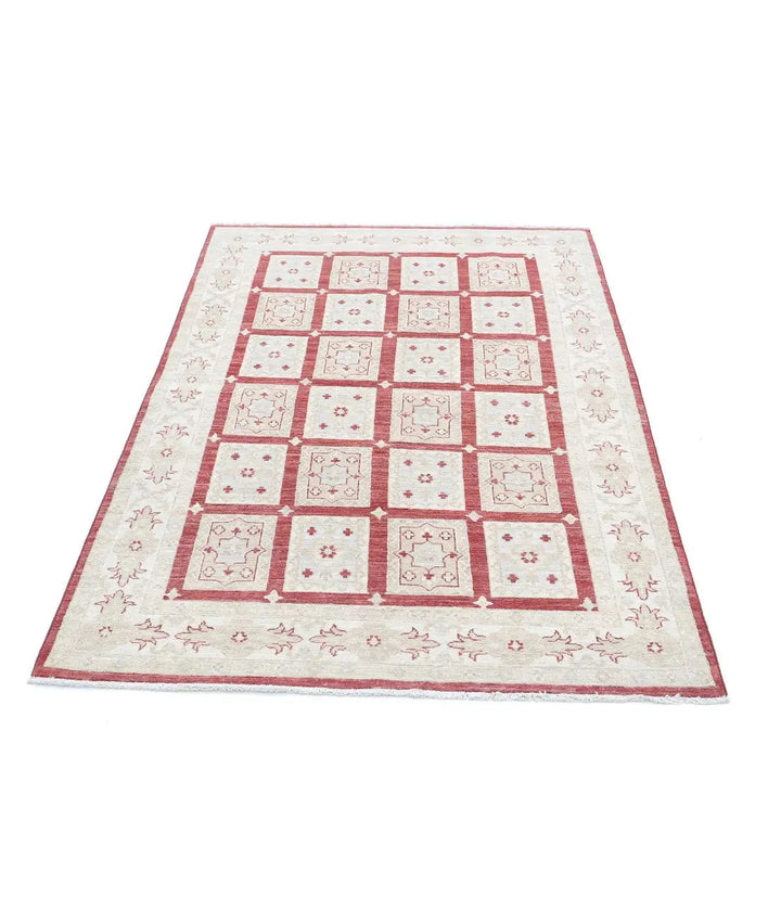 Afghan Bakhtiari Rug 3' 11" x 6' 0" Hand-Knotted | No. AT86731