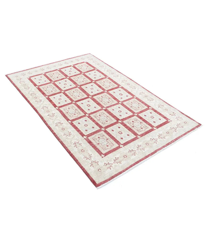 Afghan Bakhtiari Rug 3' 11" x 6' 0" Hand-Knotted | No. AT86731