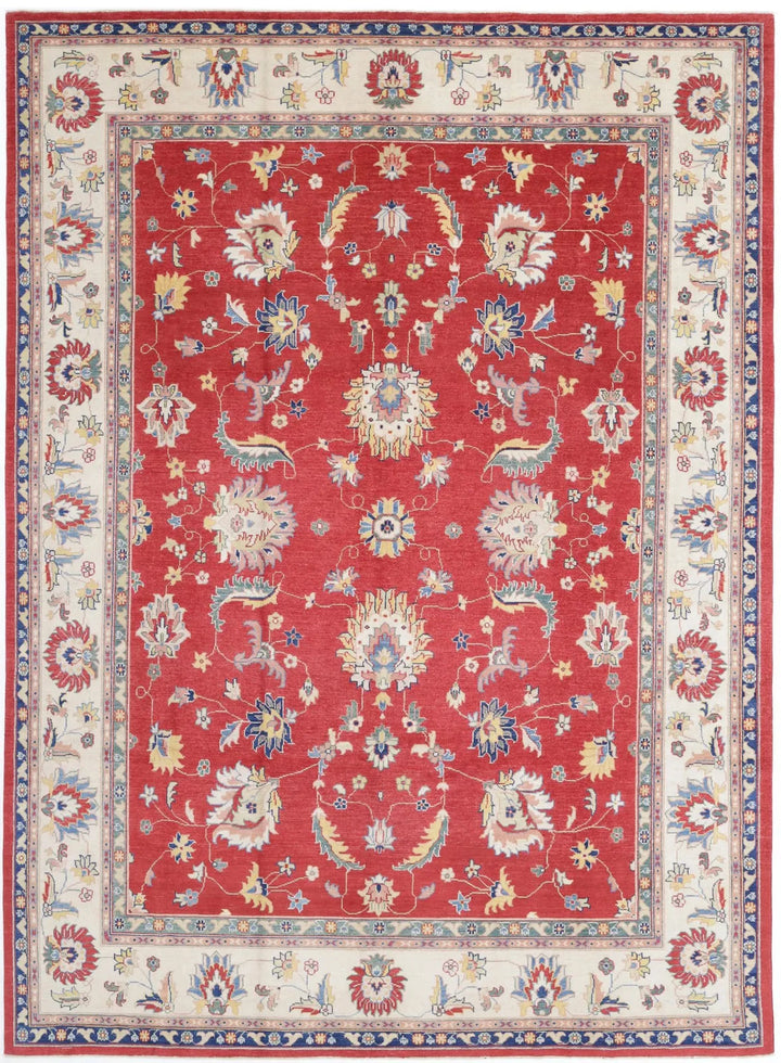 Afghan Ziegler Rug 9' 7" x 13' 7" Hand-Knotted | No. AT86781