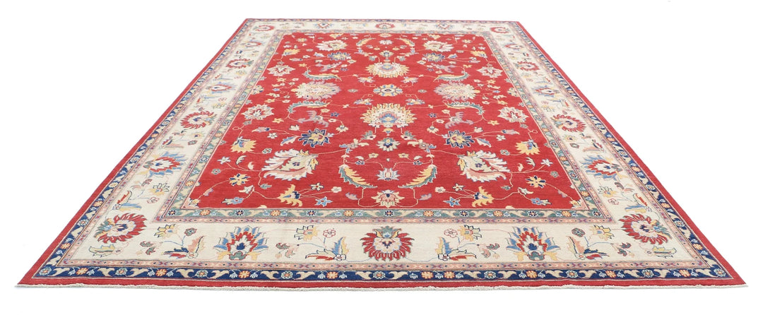 Afghan Ziegler Rug 9' 7" x 13' 7" Hand-Knotted | No. AT86781