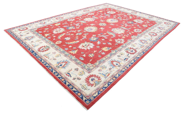 Afghan Ziegler Rug 9' 7" x 13' 7" Hand-Knotted | No. AT86781