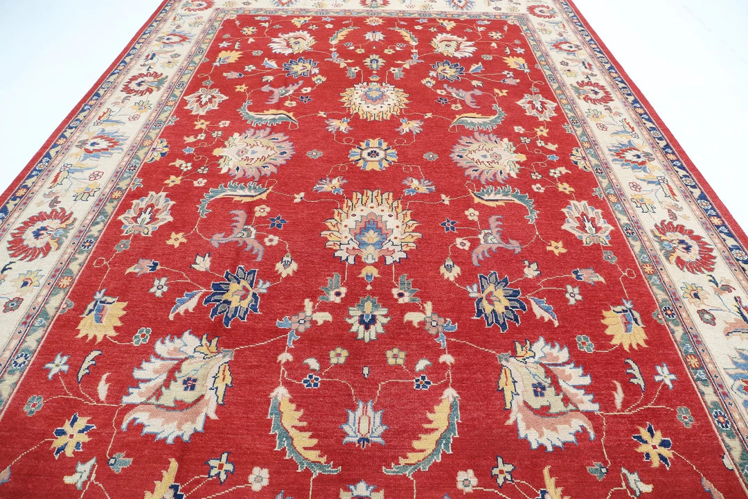Afghan Ziegler Rug 9' 7" x 13' 7" Hand-Knotted | No. AT86781
