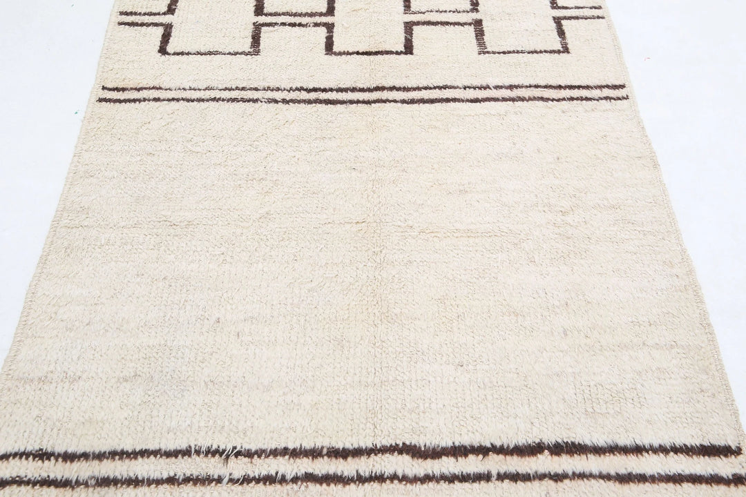 Afghan Tribal Rug 3' 10" x 5' 8" Hand-Knotted | No. AT86791