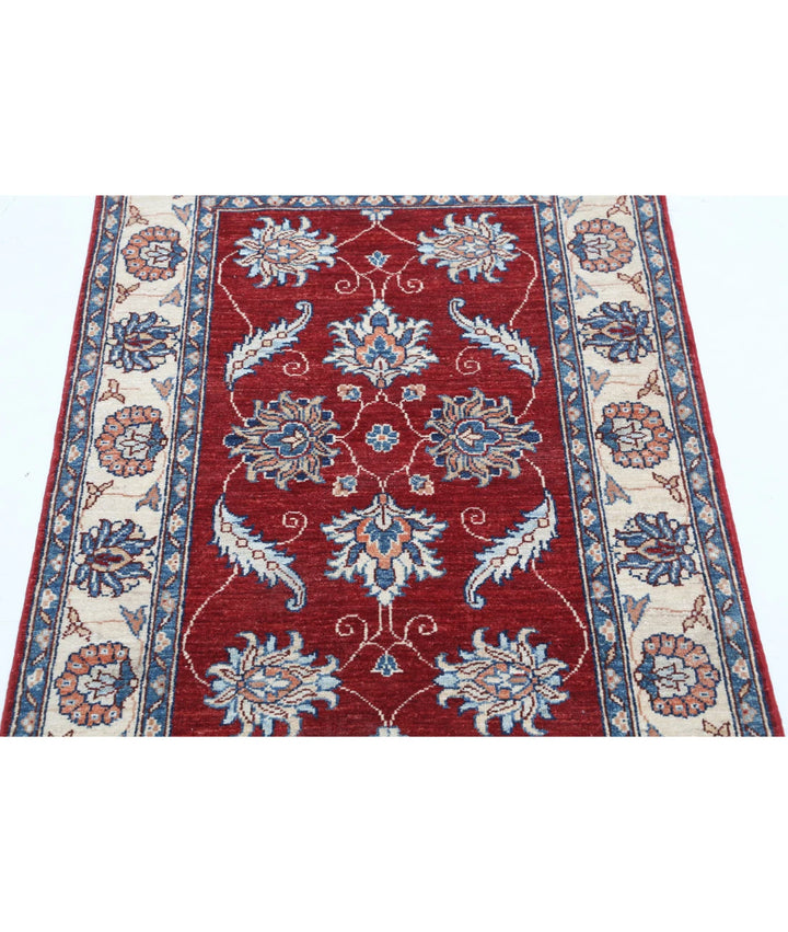 Afghan Ziegler Rug 2' 9" x 4' 1" Hand-Knotted | No. AT86824