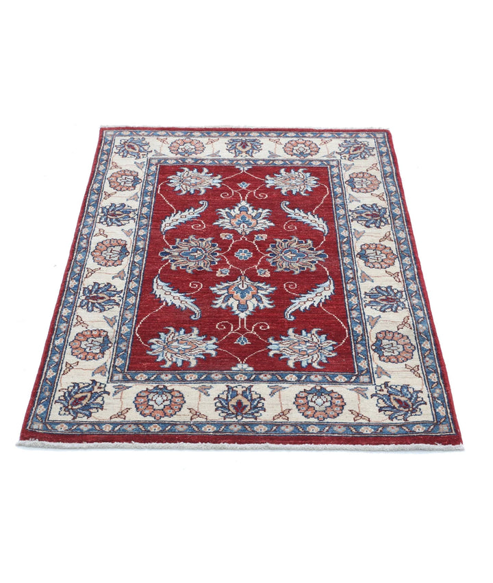 Afghan Ziegler Rug 2' 9" x 4' 1" Hand-Knotted | No. AT86824