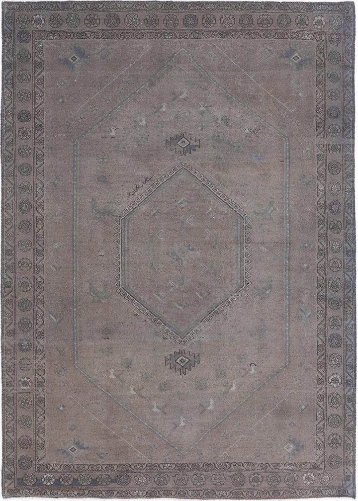Persian Overdye Rug 6' 8" x 9' 5" Hand-Knotted | No. AT86882