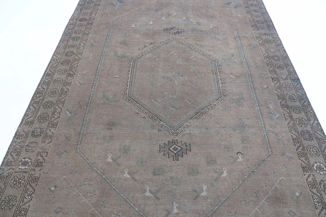 Persian Overdye Rug 6' 8" x 9' 5" Hand-Knotted | No. AT86882