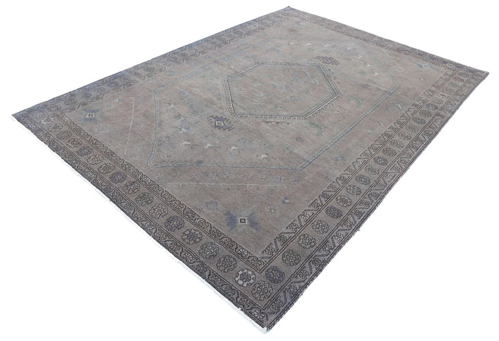 Persian Overdye Rug 6' 8" x 9' 5" Hand-Knotted | No. AT86882