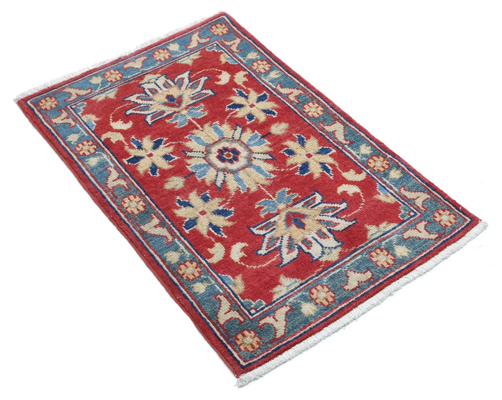Afghan Ziegler Rug 1' 10" x 2' 10" Hand-Knotted | No. AT86956