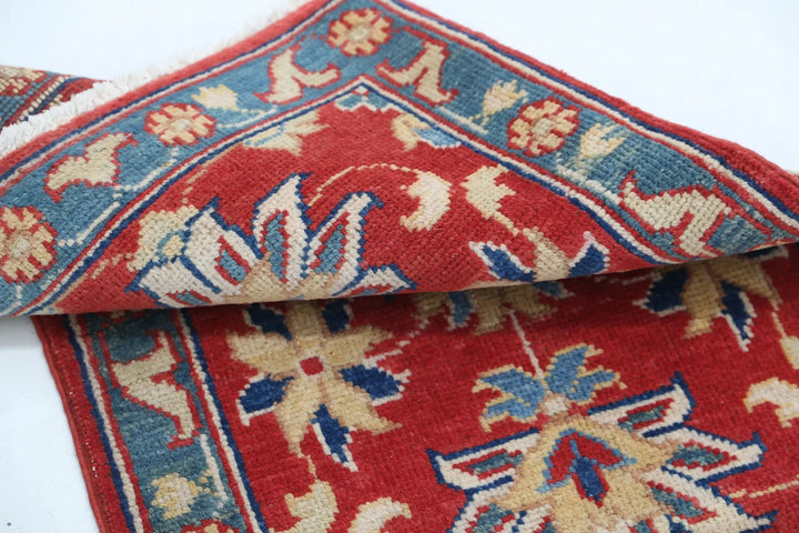Afghan Ziegler Rug 1' 10" x 2' 10" Hand-Knotted | No. AT86956