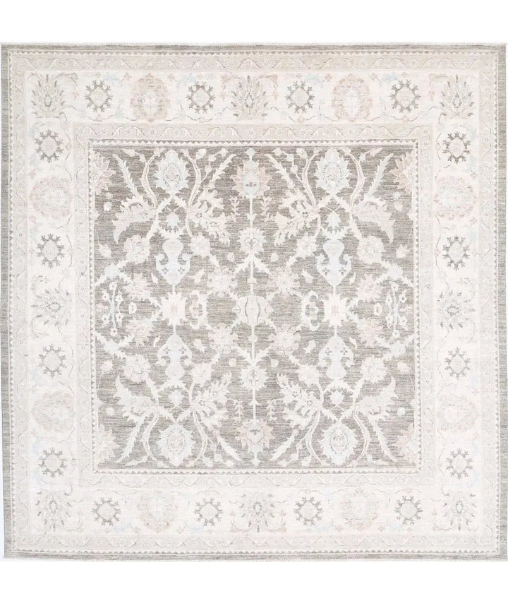 Afghan Serenity Rug 9' 6" x 9' 8" Hand-Knotted | No. AT86973