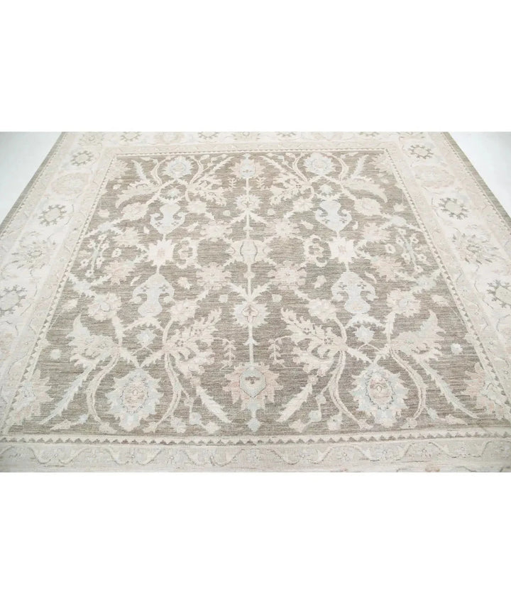 Afghan Serenity Rug 9' 6" x 9' 8" Hand-Knotted | No. AT86973