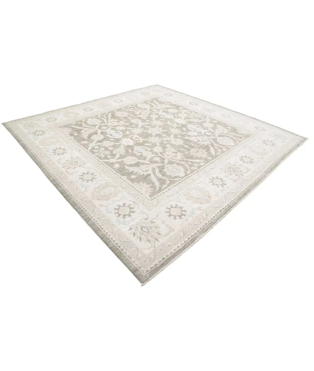Afghan Serenity Rug 9' 6" x 9' 8" Hand-Knotted | No. AT86973