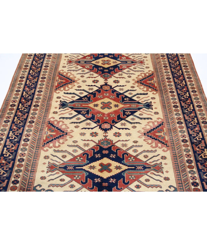 Afghan Tribal Shirvan Rug 5' 3" x 6' 9" Hand-Knotted | No. AT87214