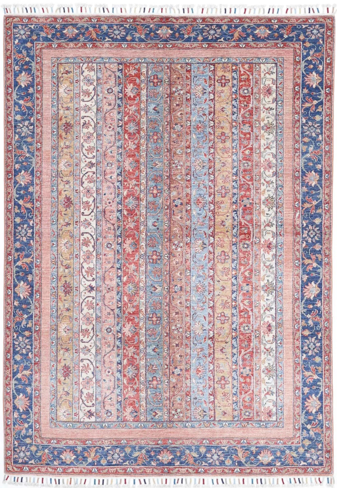 Afghan Oriental Rug 5' 6" x 7' 11" Hand-Knotted | No. AT872390