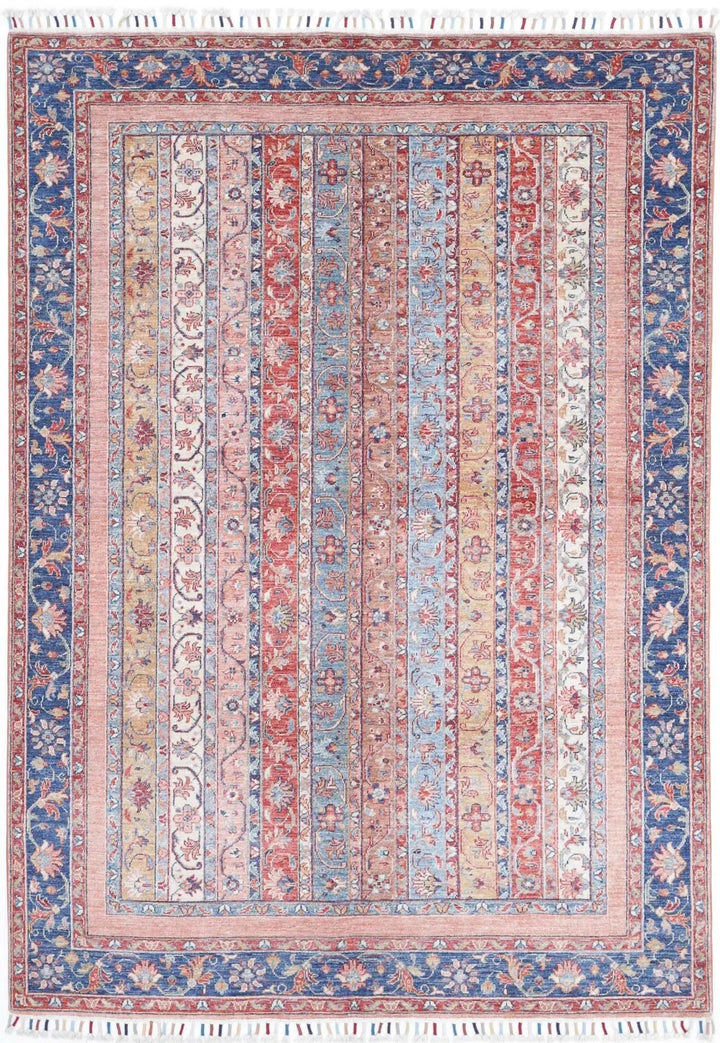 Afghan Oriental Rug 5' 6" x 7' 11" Hand-Knotted | No. AT872390