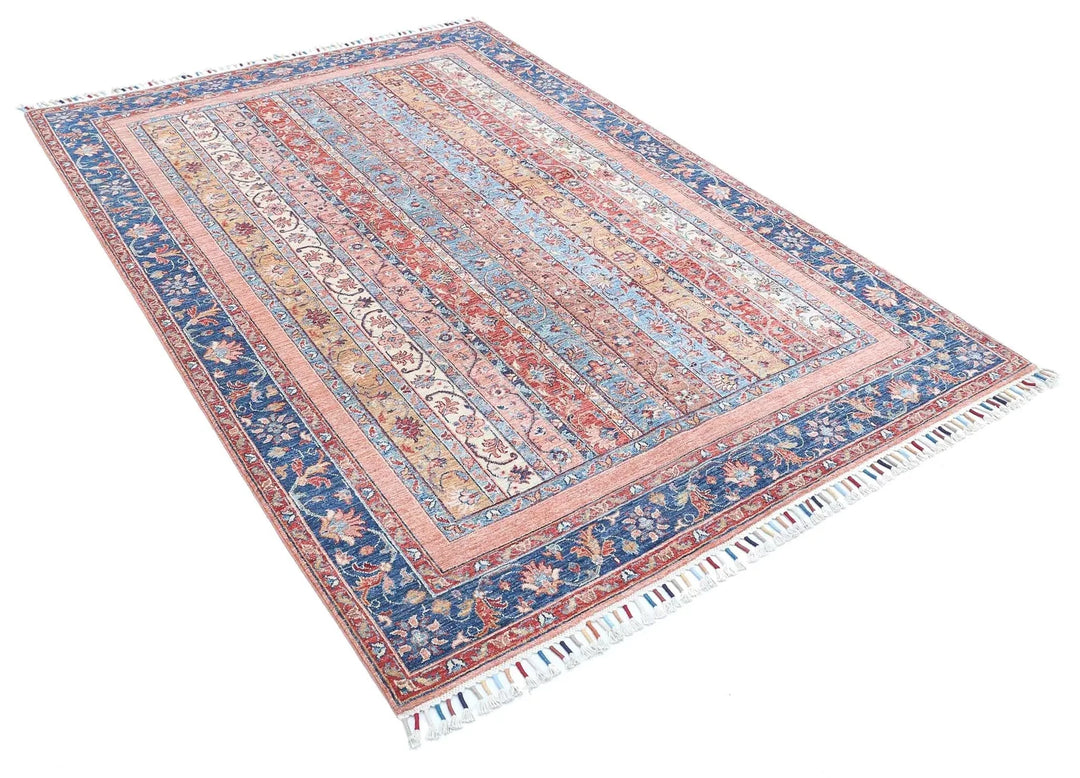 Afghan Oriental Rug 5' 6" x 7' 11" Hand-Knotted | No. AT872390