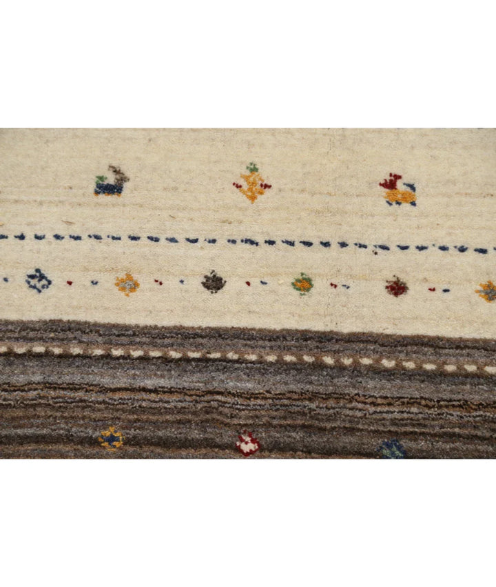 Ivory Indian Lori Rug 8' 3" x 11' 5" Hand-Knotted | No. AT87389