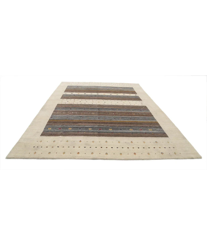 Ivory Indian Lori Rug 8' 3" x 11' 5" Hand-Knotted | No. AT87389