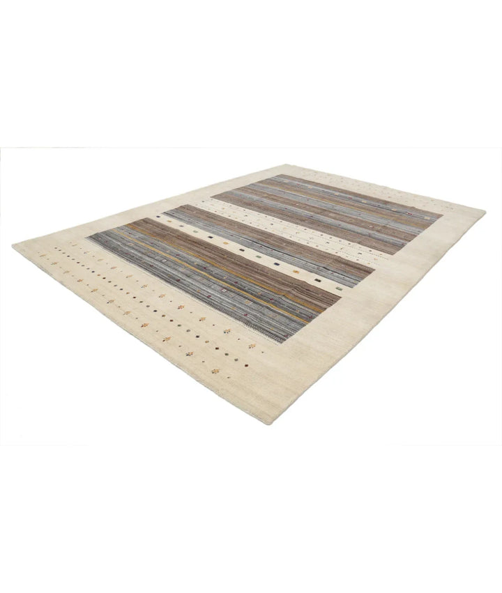 Ivory Indian Lori Rug 8' 3" x 11' 5" Hand-Knotted | No. AT87389
