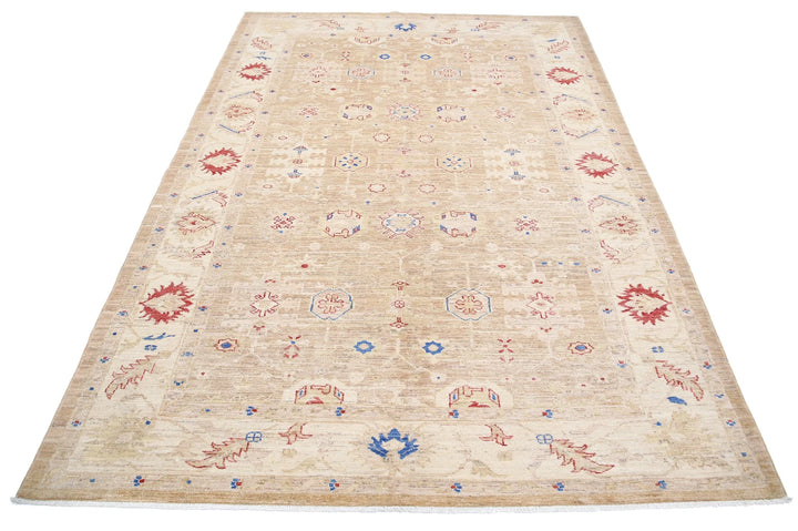 Afghan Ziegler Farhan Rug 5' 7" x 7' 11" Hand-Knotted | No. AT87457