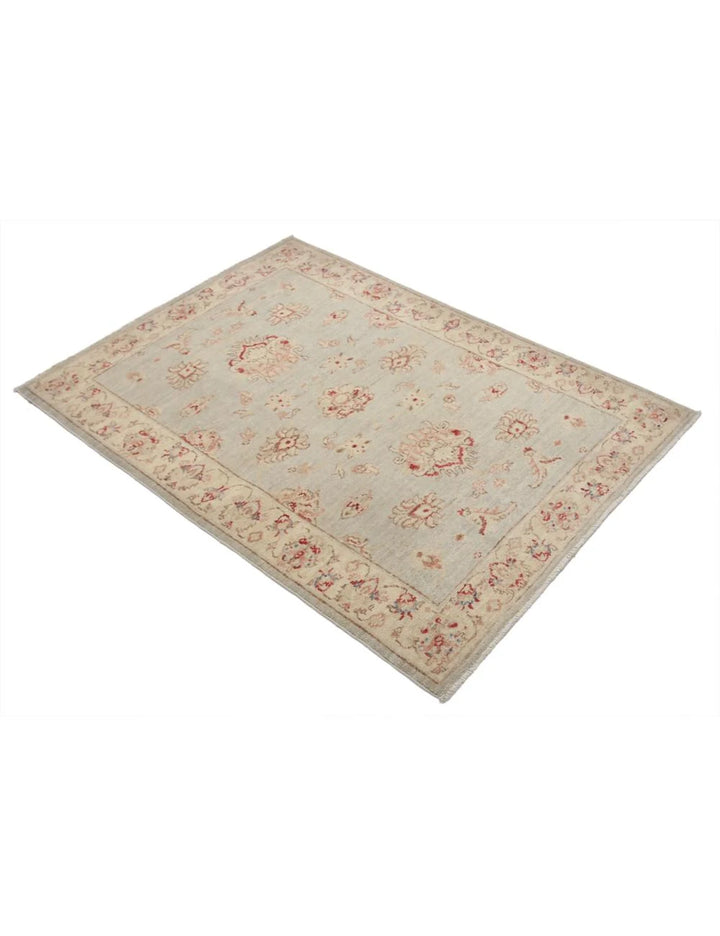 Afghan Ziegler Rug 3' 0" x 4' 2" Hand-Knotted | No. AT87542