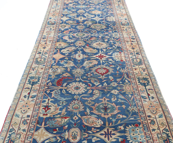 Indian Tabriz Rug 4' 0" x 12' 0" Hand-Knotted | No. AT87583