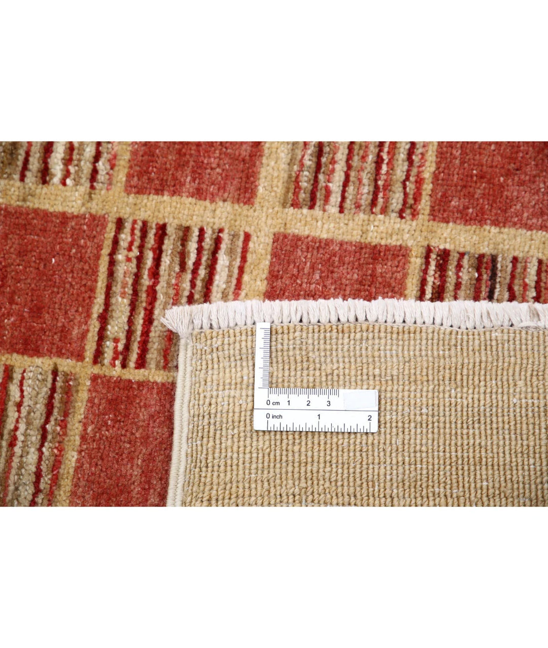 Afghan Modcar Rug 5' 4" x 7' 2" Hand-Knotted | No. AT87645