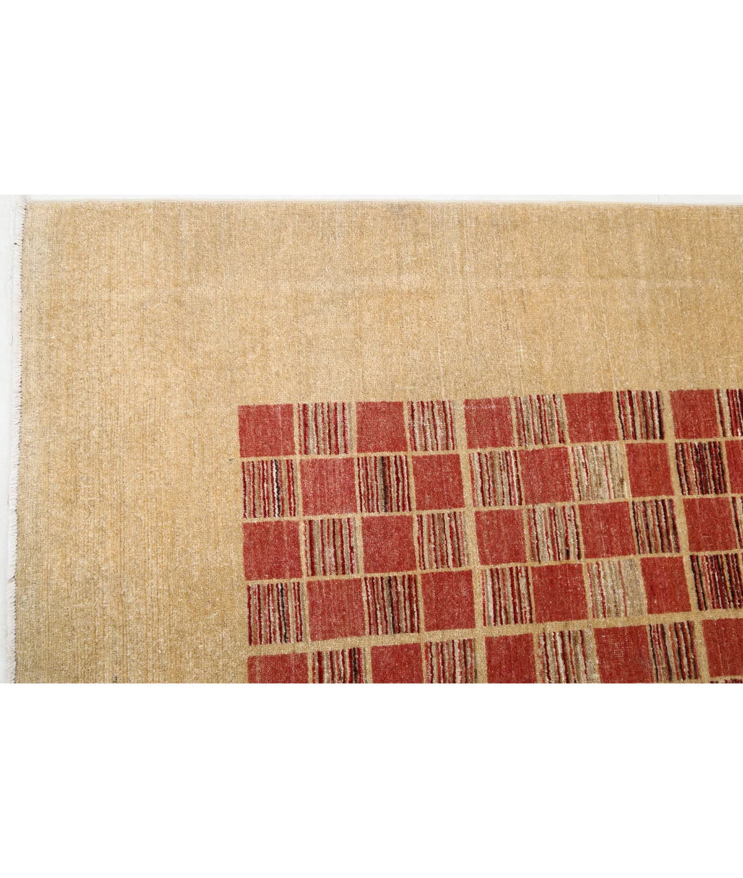 Afghan Modcar Rug 5' 4" x 7' 2" Hand-Knotted | No. AT87645