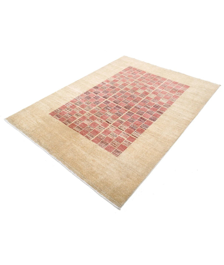 Afghan Modcar Rug 5' 4" x 7' 2" Hand-Knotted | No. AT87645