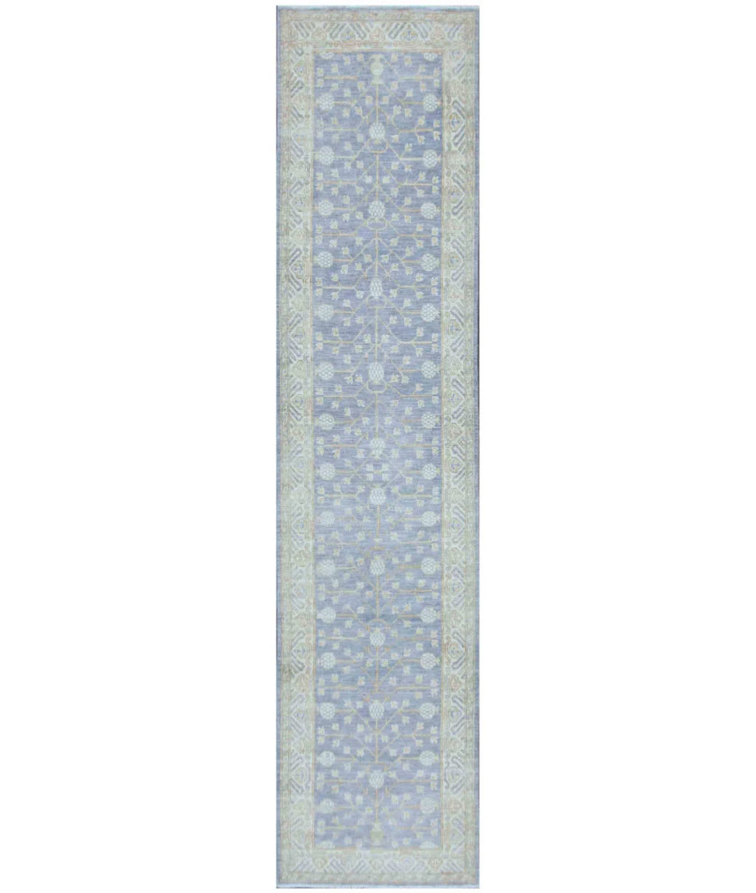 Afghan Khotan Runner Rug 3' 0" x 12' 8" Hand-Knotted | No. AT87704