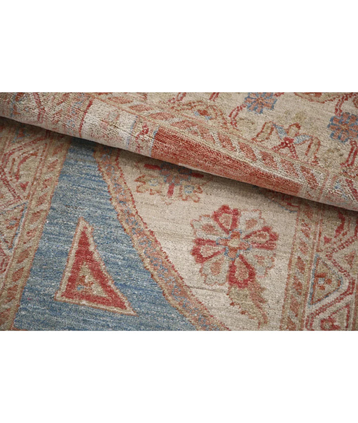 Blue Afghan Ziegler Rug 2' 1" x 3' 11" Hand-Knotted | No. AT877660