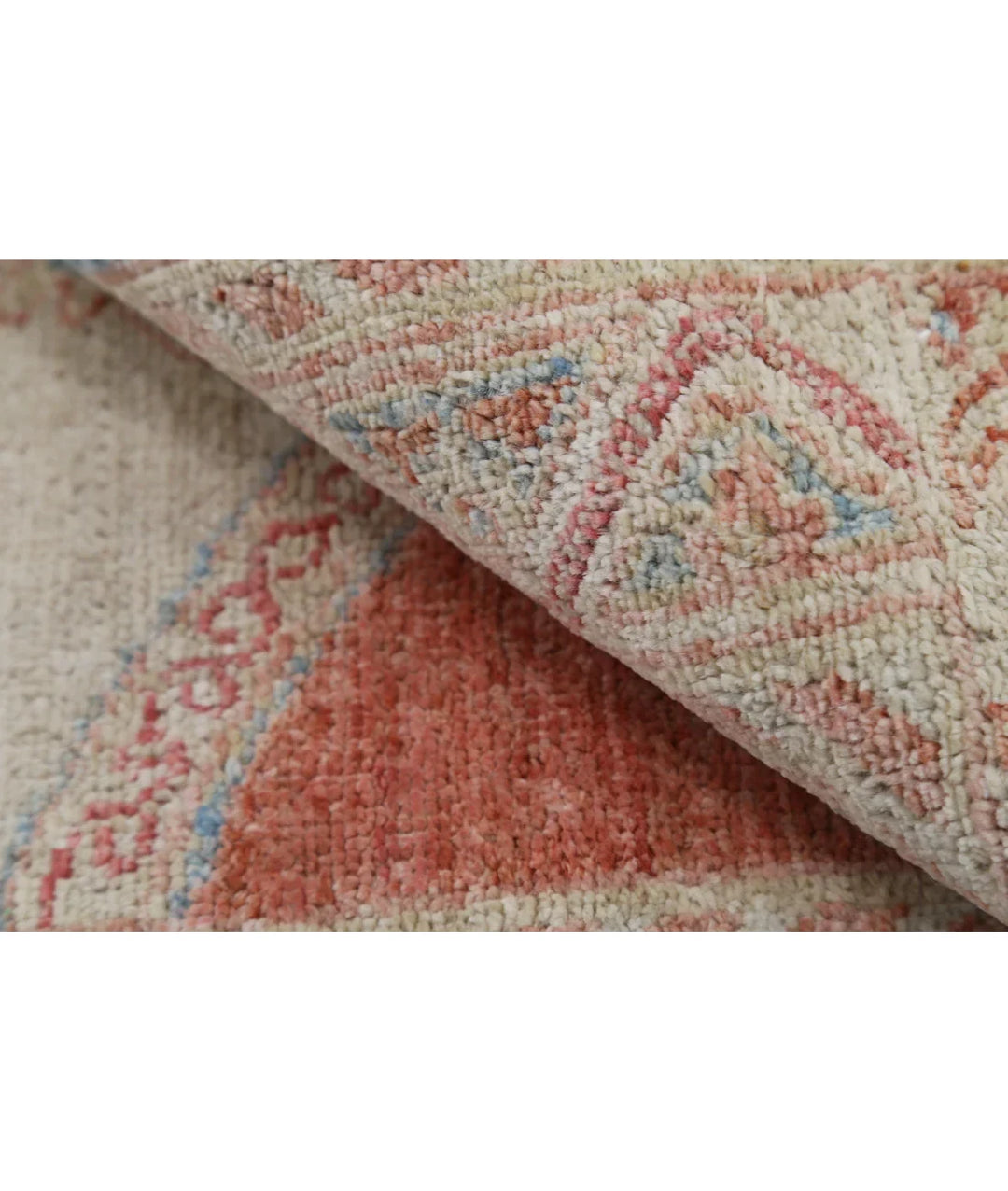 Blue Afghan Ziegler Rug 2' 1" x 3' 11" Hand-Knotted | No. AT877660