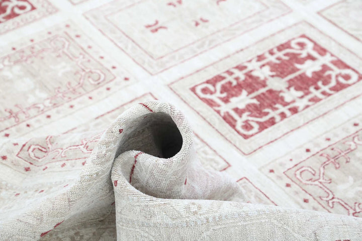 Afghan Serenity Rug 8' 1" x 11' 2" Hand-Knotted | No. AT87772