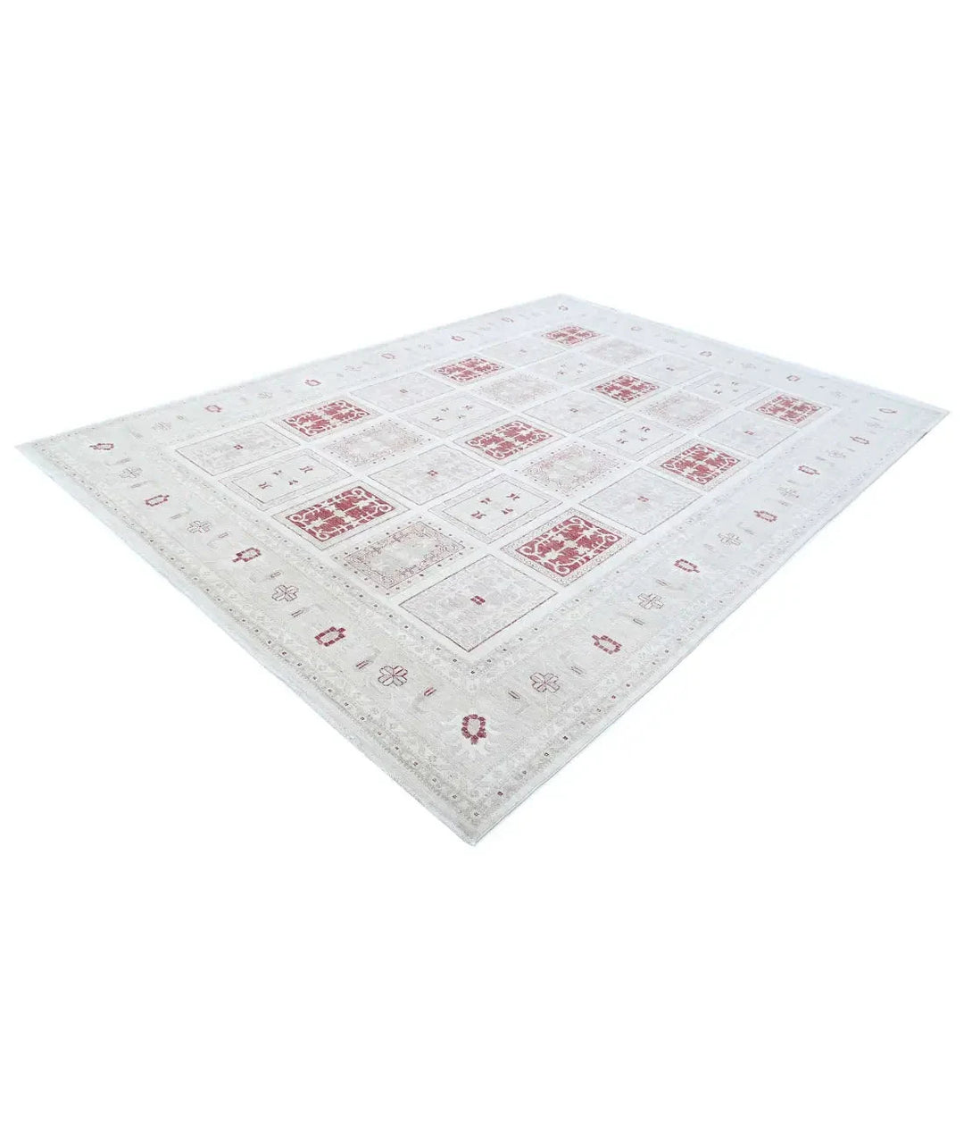 Afghan Serenity Rug 8' 1" x 11' 2" Hand-Knotted | No. AT87772